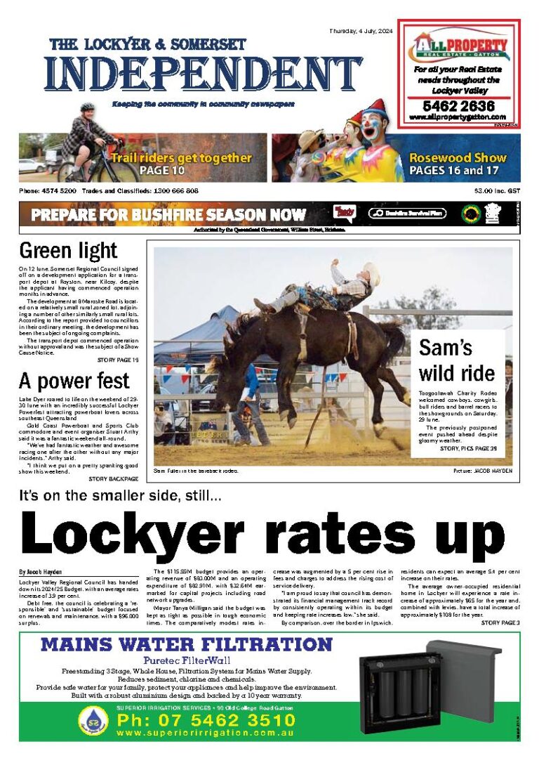The Lockyer and Somerset Independent – 4th July 2024