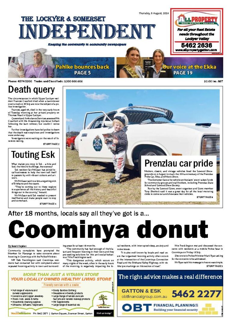 The Lockyer and Somerset Independent – 8th August 2024
