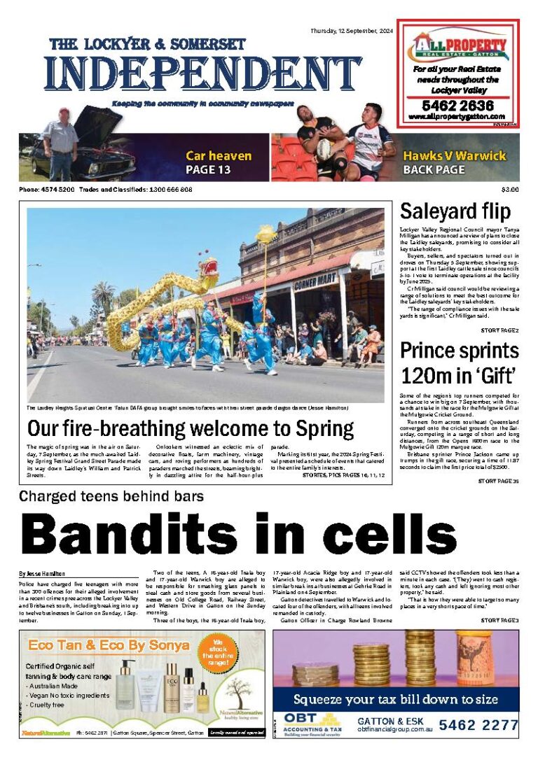 The Lockyer and Somerset Independent – 12th September 2024