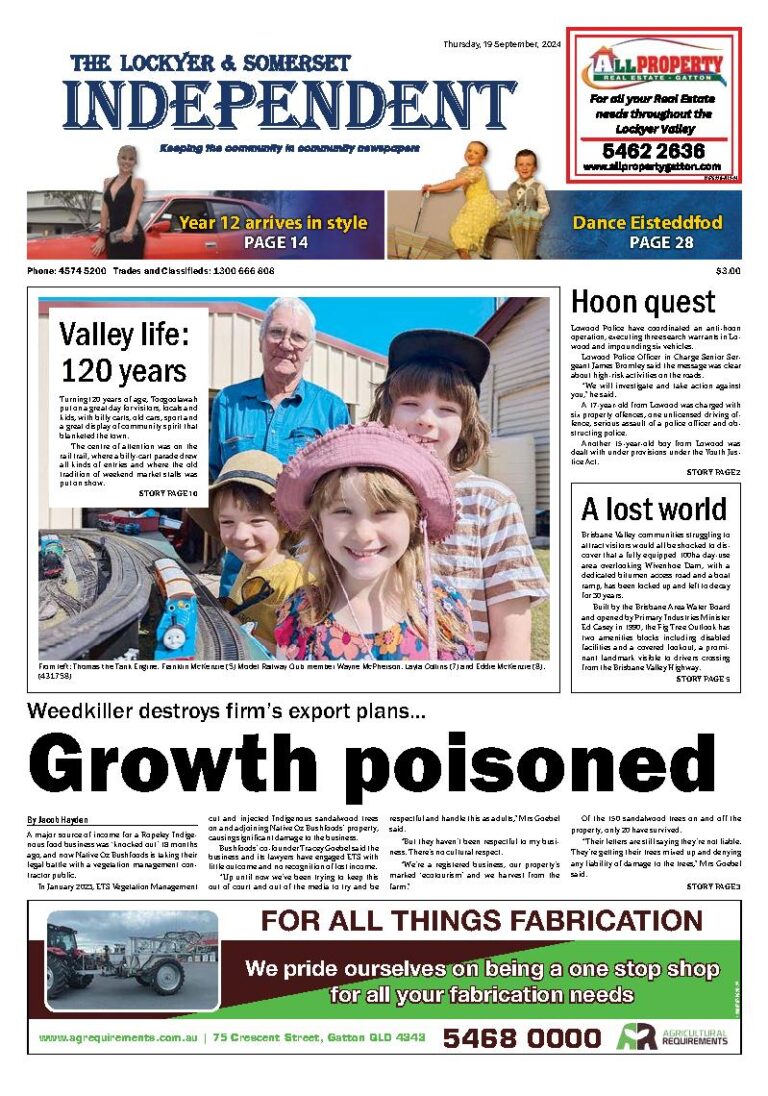 The Lockyer and Somerset Independent – 19th September 2024