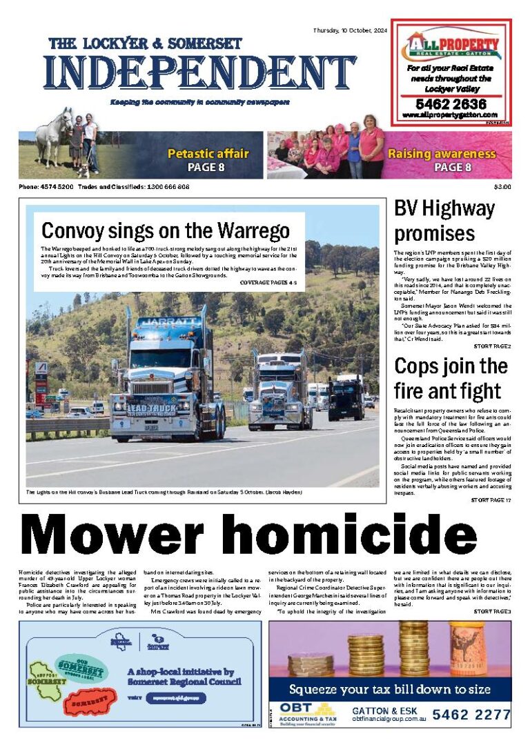 The Lockyer and Somerset Independent – 10th October 2024