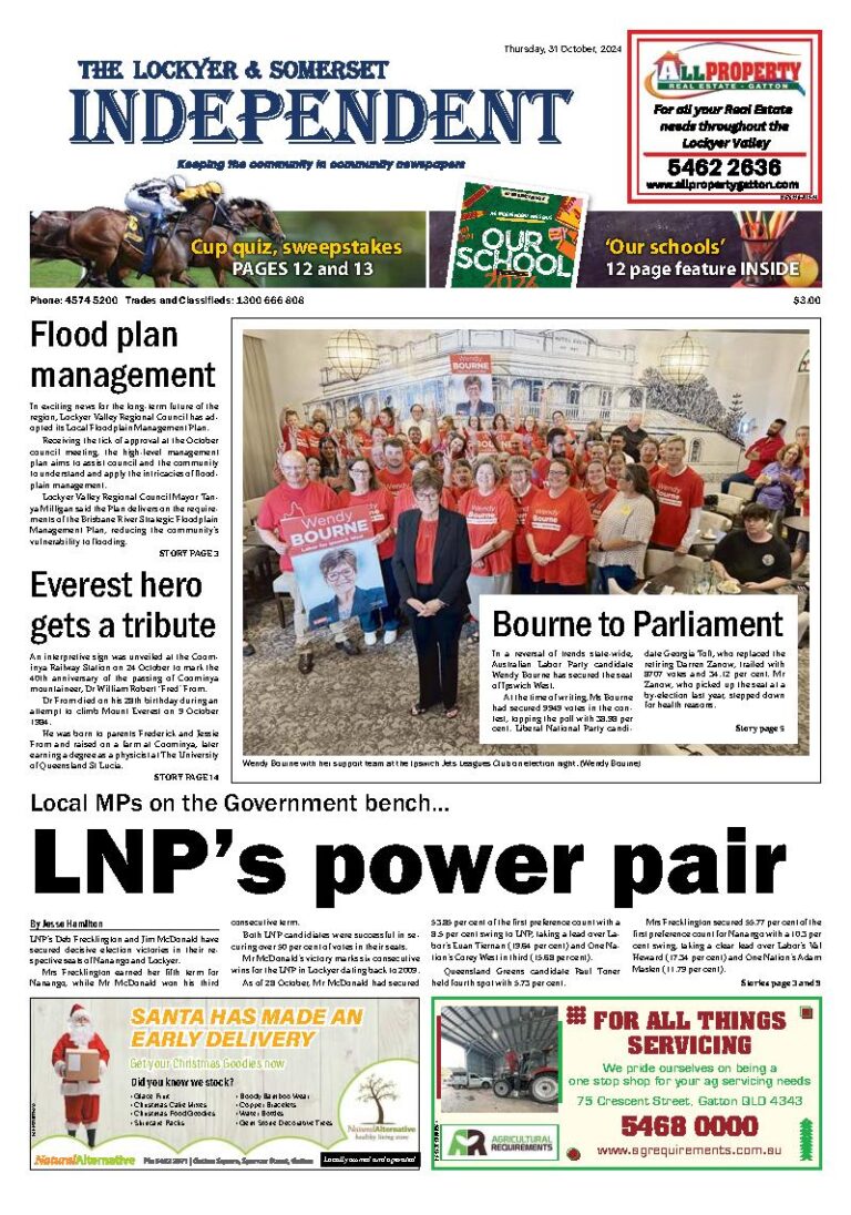 The Lockyer and Somerset Independent – 31st October 2024