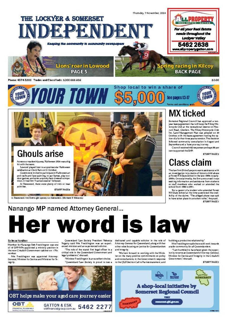 The Lockyer and Somerset Independent – 7th November 2024