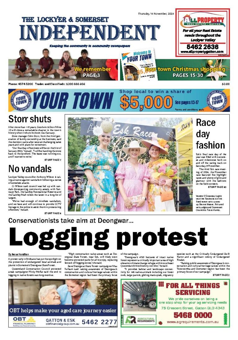 The Lockyer and Somerset Independent – 14th November 2024