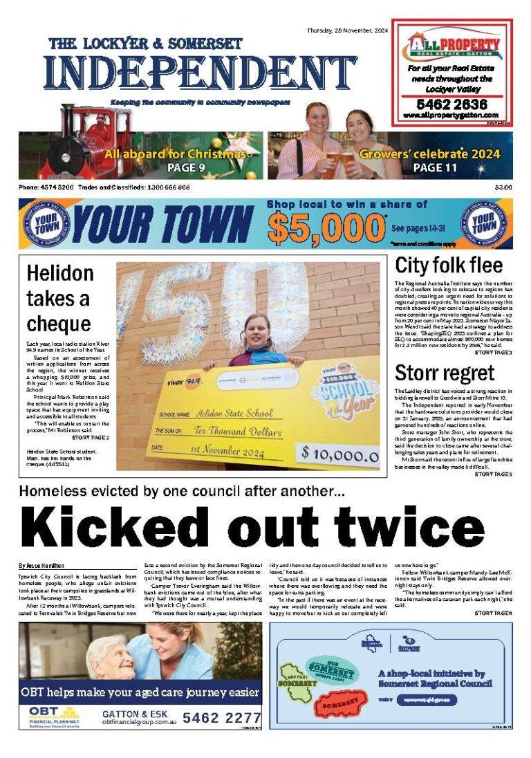 The Lockyer and Somerset Independent – 28th November 2024