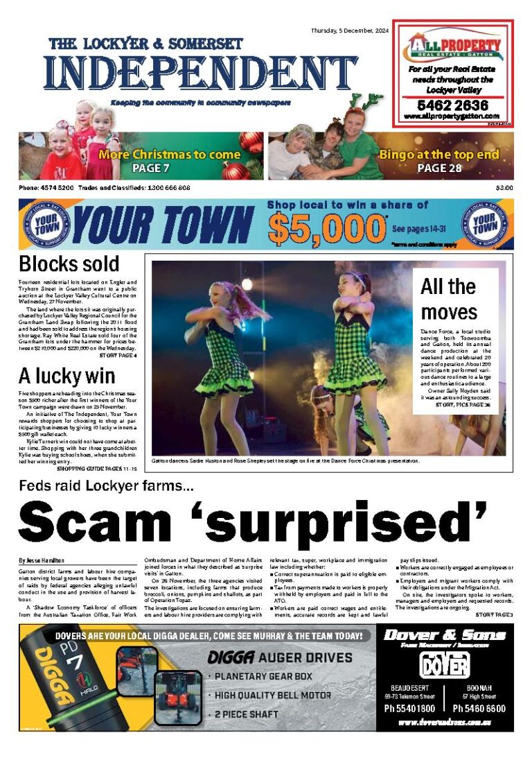 The Lockyer and Somerset Independent – 5th December 2024