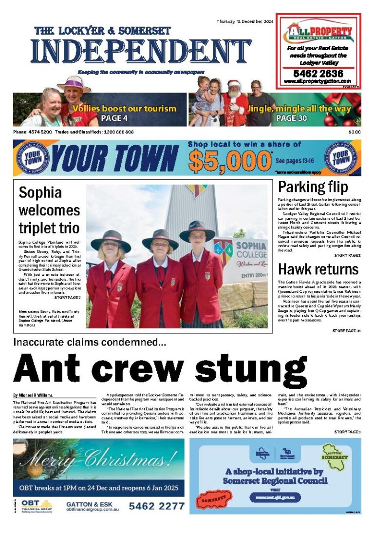 The Lockyer and Somerset Independent – 12th December 2024