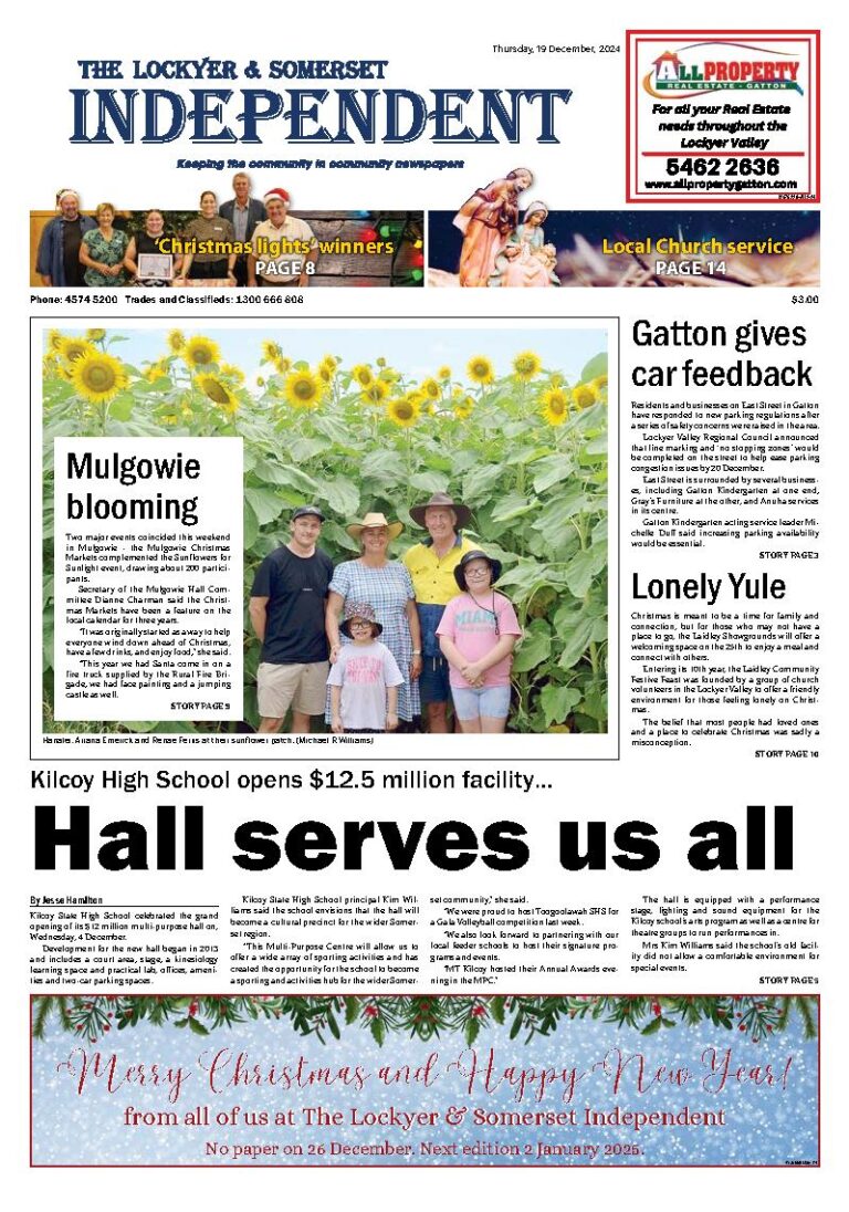 The Lockyer and Somerset Independent – 19th December 2024