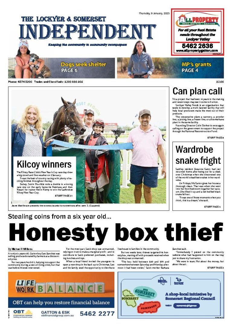 The Lockyer and Somerset Independent – 9th January 2025