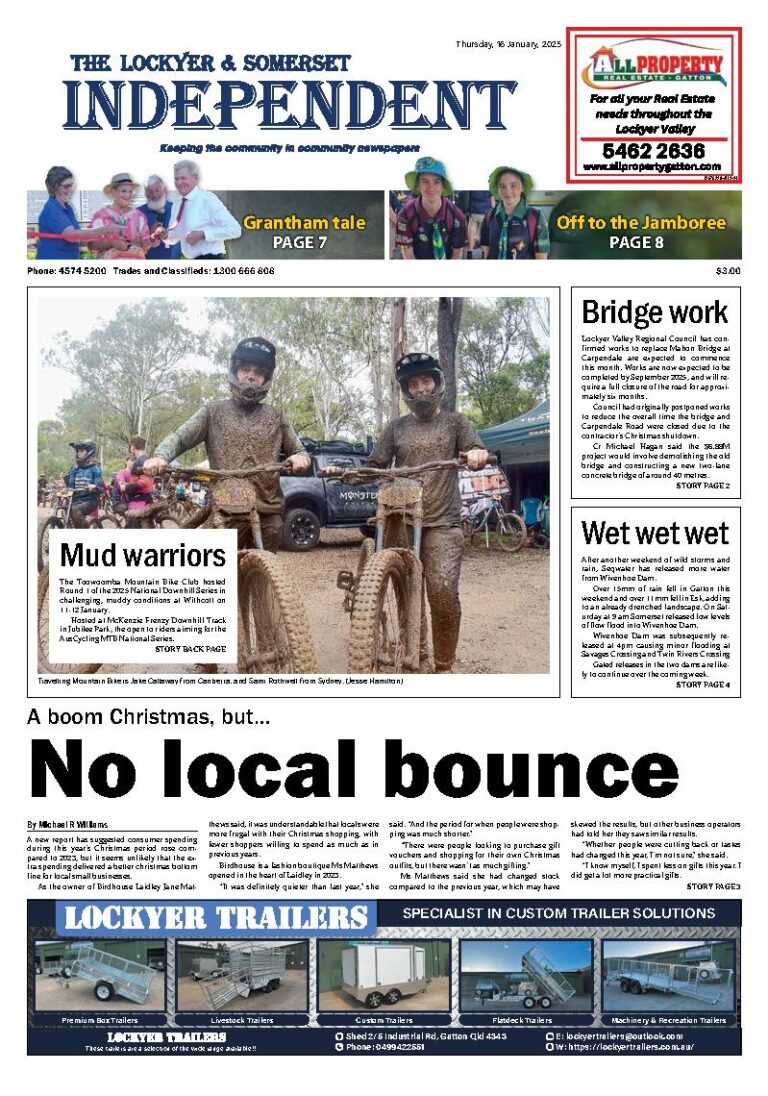 The Lockyer and Somerset Independent – 16th January 2025