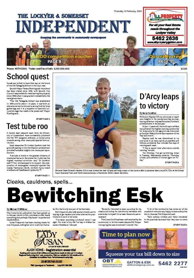 The Lockyer and Somerset Independent – 13th February 2025