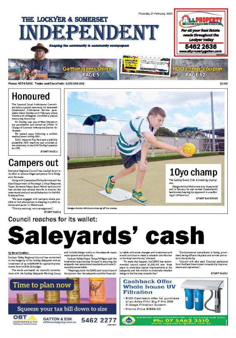 The Lockyer and Somerset Independent – 27th February 2025