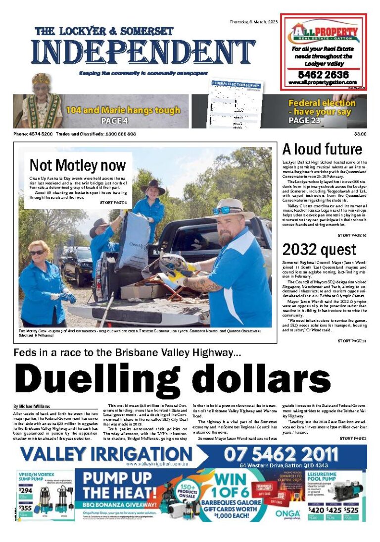 The Lockyer and Somerset Independent – 6th March 2025
