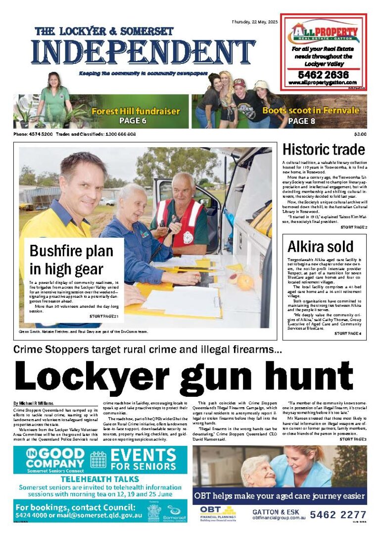 The Lockyer and Somerset Independent – 22nd May 2025