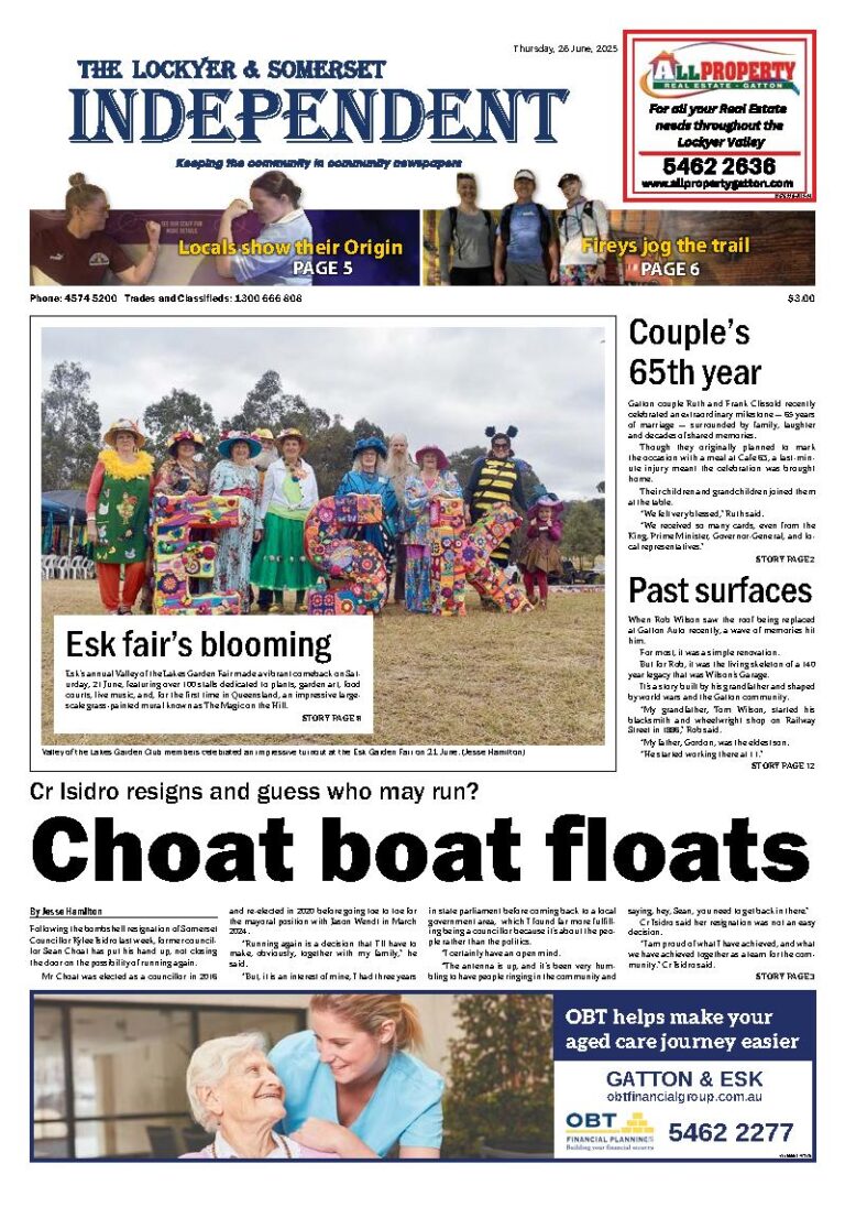 The Lockyer and Somerset Independent – 26th June 2025