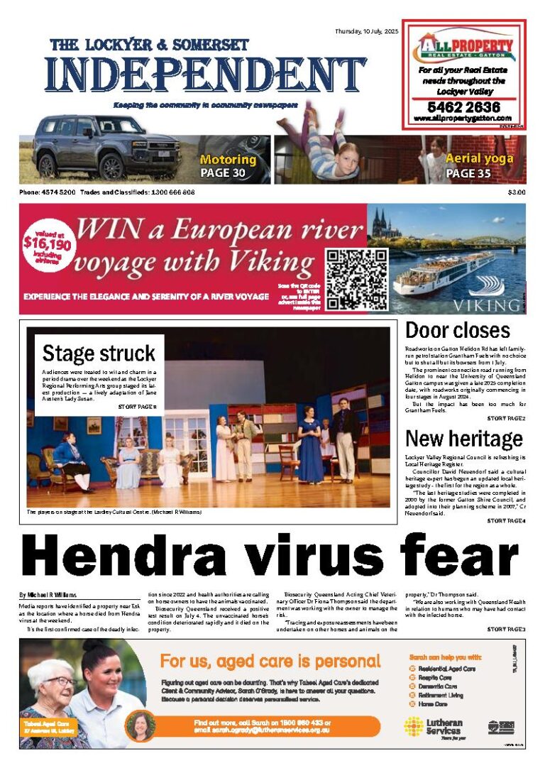 The Lockyer and Somerset Independent – 10th July 2025