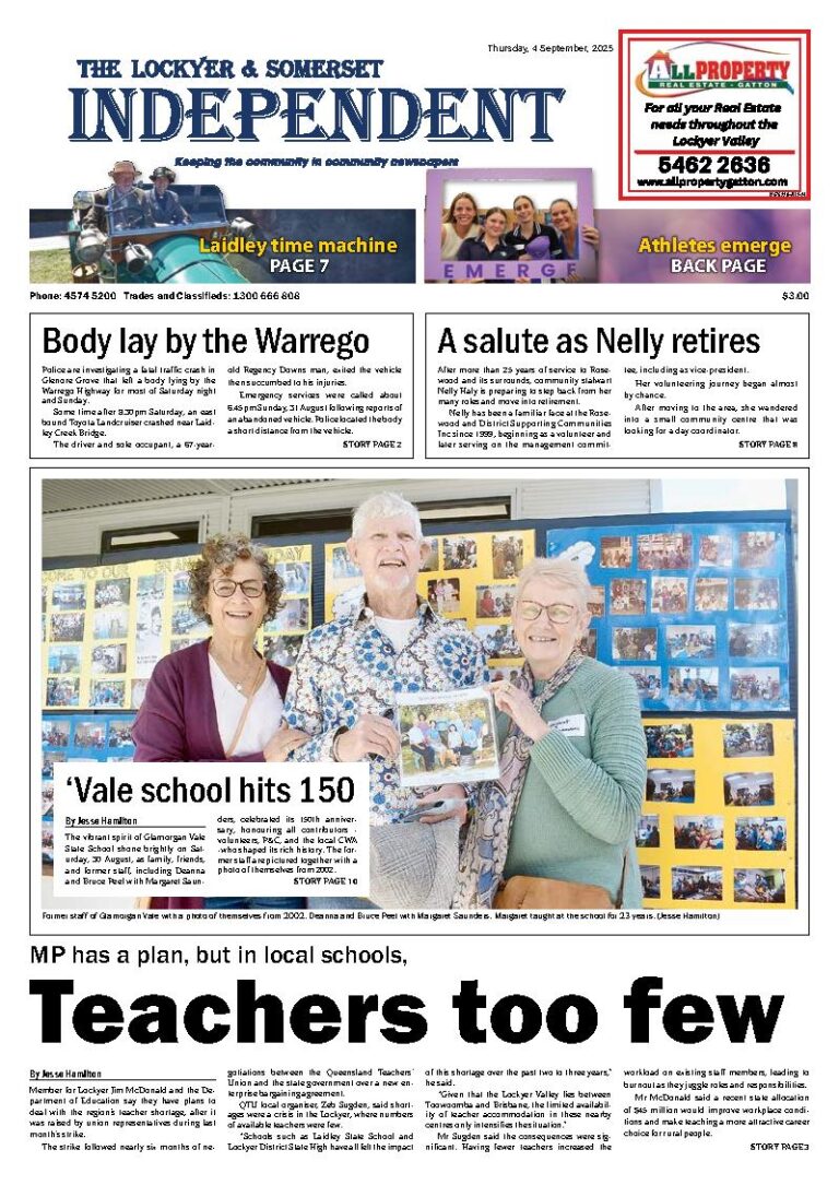 The Lockyer and Somerset Independent – 4th September 2025